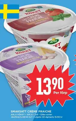 Willys ARLA KÖKET Smaksatt crème fraiche erbjuda
