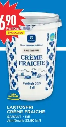Willys GARANT Laktosfri crème fraiche erbjuda