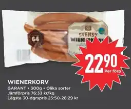 Willys GARANT Wienerkorv erbjuda