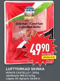 Willys Monte Castello Lufttorkad skinka erbjuda