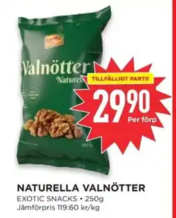 Willys EXOTIC SNACKS Naturella valnötter erbjuda