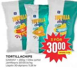 Willys GARANT Tortillachips erbjuda