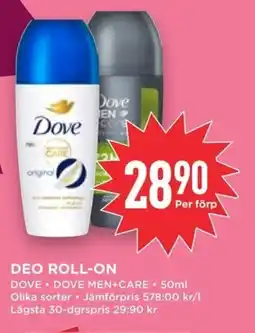 Willys DOVE Deo roll-on erbjuda