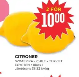 Willys Citroner erbjuda