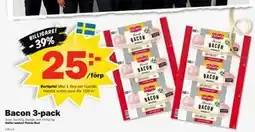 Pekås Bacon 3-pack, Medlemspris erbjuda