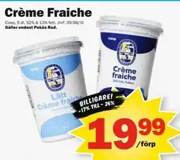 Pekås Crème Fraiche erbjuda