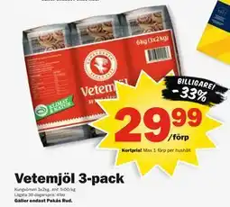 Pekås Vetemjöl 3-pack, Medlemspris erbjuda