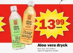 Pekås Aloe vera dryck erbjuda