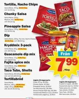 Pekås Guacamole dip mix erbjuda