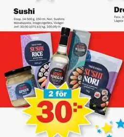 Pekås Sushi erbjuda
