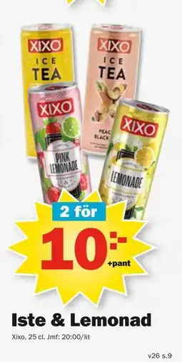 Pekås Iste & Lemonad erbjuda