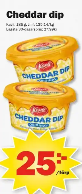 Pekås Cheddar dip erbjuda
