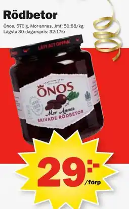 Pekås Rödbetor erbjuda