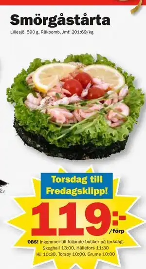 Pekås Smörgåstårta erbjuda