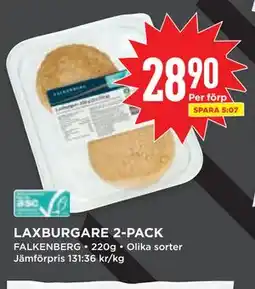 Willys LAXBURGARE 2-PACK erbjuda