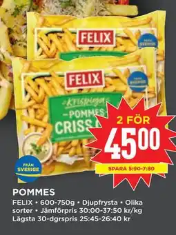 Willys POMMES erbjuda