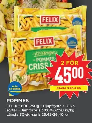 Willys POMMES erbjuda