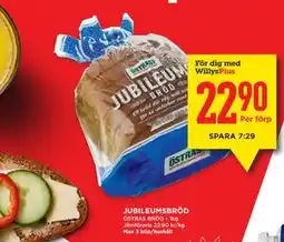 Willys JUBILEUMSBRÖD, Medlemspris erbjuda