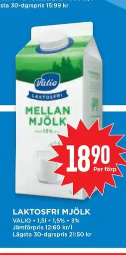 Willys LAKTOSFRI MJÖLK erbjuda