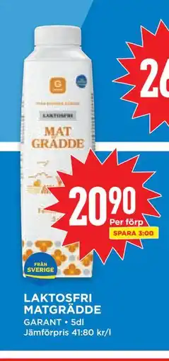 Willys LAKTOSFRI MATGRÄDDE erbjuda