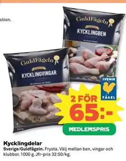 Coop Daglivs Kycklingdelar, Medlemspris erbjuda