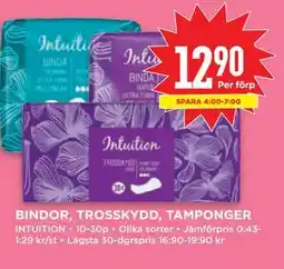 Willys BINDOR, TROSSKYDD, TAMPONGER erbjuda