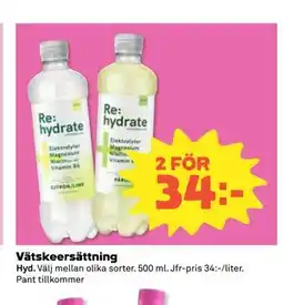 Coop Daglivs Vätskeersättning erbjuda