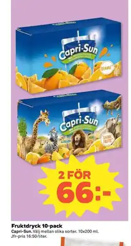 Coop Daglivs Fruktdryck 10-pack erbjuda