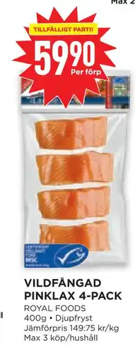 Willys Hemma VILDFÅNGAD PINKLAX 4-PACK erbjuda