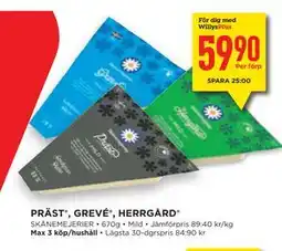 Willys Hemma PRÄST , GREVÉ , HERRGÅRD , Medlemspris erbjuda
