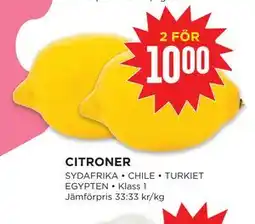 Willys Hemma CITRONER erbjuda