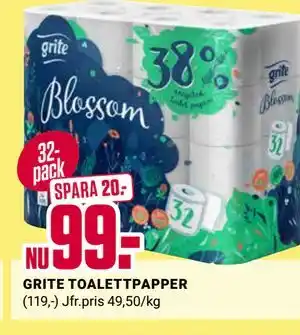 ÖoB GRITE TOALETTPAPPER erbjuda