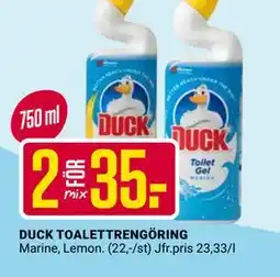 ÖoB DUCK TOALETTRENGÖRING erbjuda