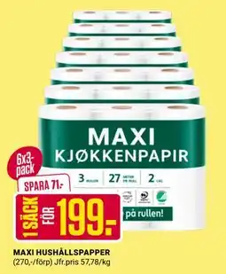 ÖoB MAXI HUSHÅLLSPAPPER erbjuda
