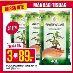 ÖoB ODLA PLANTERINGSJORD erbjuda