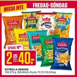 ÖoB ESTRELLA SNACKS erbjuda