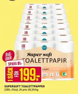 ÖoB SUPERSOFT TOALETTPAPPER erbjuda