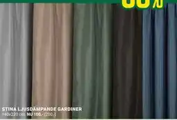 ÖoB STINA LJUSDÄMPANDE GARDINER erbjuda