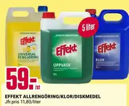 ÖoB EFFEKT ALLRENGÖRING/KLOR/DISKMEDEL erbjuda