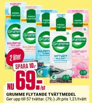ÖoB GRUMME FLYTANDE TVÄTTMEDEL erbjuda