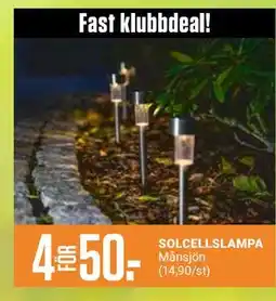 ÖoB SOLCELLSLAMPA, Medlemspris erbjuda