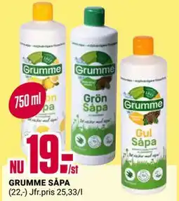 ÖoB GRUMME SÅPA erbjuda