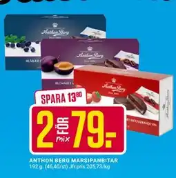 ÖoB ANTHON BERG MARSIPANBITAR erbjuda