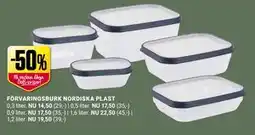ÖoB FÖRVARINGSBURK NORDISKA PLAST erbjuda