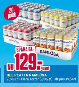 ÖoB HEL PLATTA RAMLÖSA erbjuda