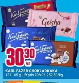 ÖoB KARL FAZER CHOKLADKAKA erbjuda