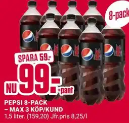 ÖoB PEPSI 8-PACK – MAX 3 KÖP/KUND erbjuda