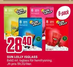 ÖoB SUN LOLLY ISGLASS erbjuda