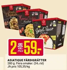 ÖoB ASIATIQUE FÄRDIGRÄTTER erbjuda