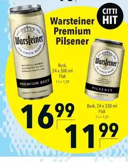 Citti Warsteiner Premium Pilsener erbjuda